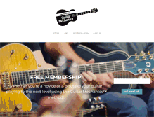 Tablet Screenshot of guitarmechanics.com